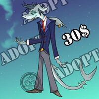 Shark Helluva Boss Adopt! - SOLD -
