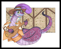 DnD Art Challenge Day 3 - Bard