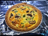 Asparagus and Mushroom Quiche