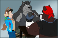 Dusty vs Bruce: commission by TimmyJCoyote