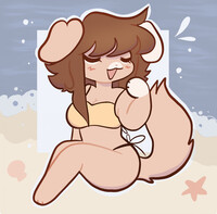 Relaxing at the beach