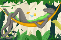 Chilling Lizard (by Mikhaela + Lion_in_Shadow)