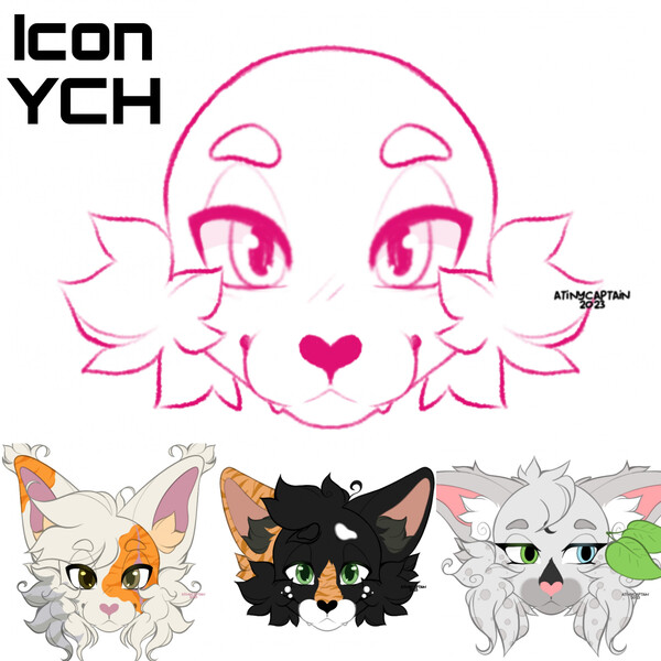 Symmetrical Cat Icons - YCH by SunglowCrafts on DeviantArt