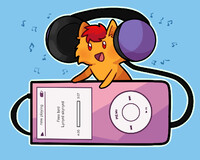 Smol Cat, Big Tunes (art)