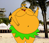 Ty the Tasmanian Hula Fatty