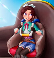 Vanellope Von Schweetz in a Escape Pod (Comm) by Thomas6Who -- Fur  Affinity [dot] net