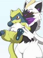 [Commisison] Riolu & Zeraora