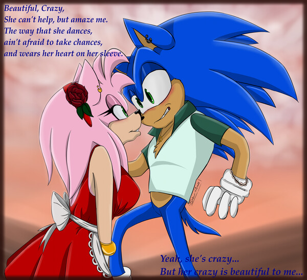 TMoSTH Sonic and Amy Fanart by Saharalioness -- Fur Affinity [dot] net