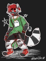 Fursona Weirdcore Phone Wallpaper by karmivibes -- Fur Affinity [dot] net