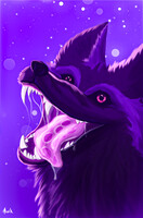 Gray fox in a protogen mask) by Monik_Fox -- Fur Affinity [dot] net