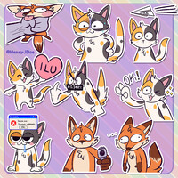 YCH] Toony Telegram Animal Stickers 6 — Weasyl