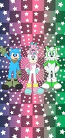 A trio of Sonic Bears (iPhone Background)