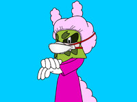 Nurse Clutch the Opossum (MTN95FF-W)