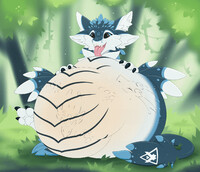 Glowing belly ~ [GIF]