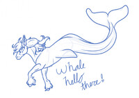 "Whale Hello there!"(Patreon Sketch)