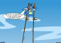 Preston Cat In Stilts