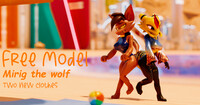 Mirig the wolf-Free model realsed [blender]