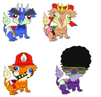 Diapered Kirin Babies (Adoptable)