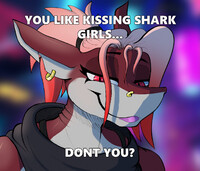 Kissin shark gorls