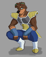 Korin in saiyan armor