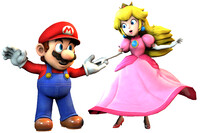 SFM - Super Mario: Mario and Peach render