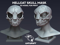3D model Hellcat Skull Mask