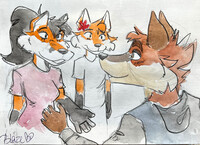 Blaze, yote and mom