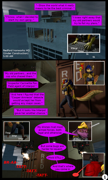 Sly Cooper: Sins of the Fathers (Page Five) by LonePhantom -- Fur