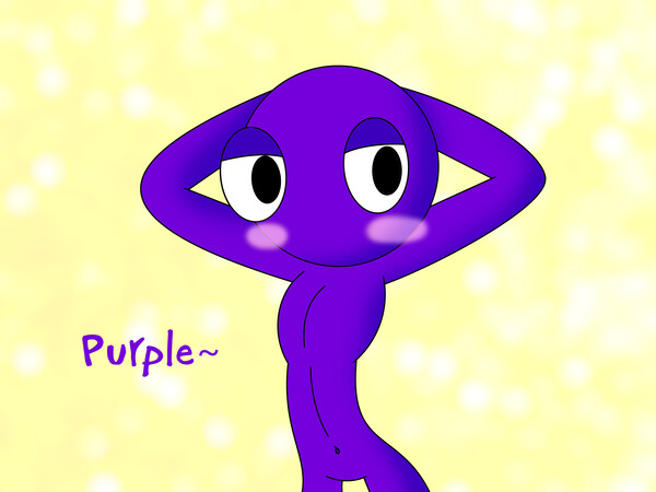 Gender Change Purple!//Red x Purple//Rainbow Friends!!//Purple is a Girl! 