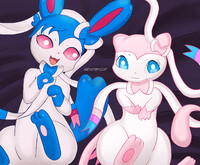 Lillian and Mewie (Pokefusion mode)