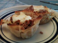 Chrismukkah's Lasagne Cupcakes