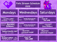 June Stream Schedule~