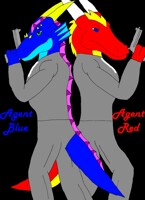 Agent Blue and Agent Red