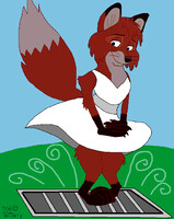 Adult Tod the Fox as Marilyn Monroe