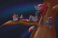 Chill night on the top of a tree