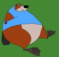 Seivert the Beaver's webbed feet