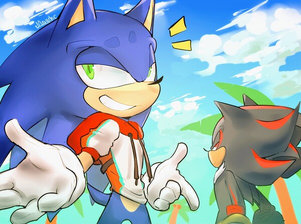 FUSION! Sonic + Shadow = Shadic! by MzShadowette -- Fur Affinity [dot] net