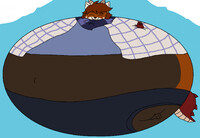 Ballooned Tyler floating to Heaven