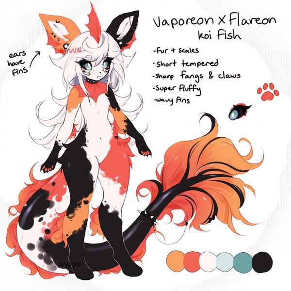 FLAREON EVOLUTION POKEMON [ADOPT RE-OPEN] by ExBesh -- Fur Affinity [dot]  net