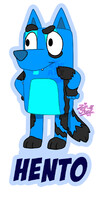 Hento Bluey Style Badge