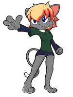 Brissa doin me a pose