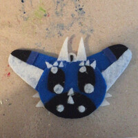 Blue felt badge