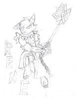 renamon keyblade sketch
