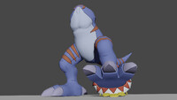 Collar on Allomon's Foot