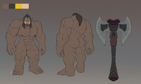 Krognarok Unarmored Refsheet SFW
