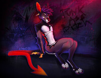 Neon Violet - Neon White commission by sichhh -- Fur Affinity [dot