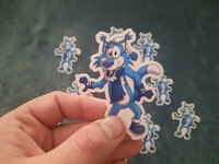 Cyan Glaciertooth Stickers