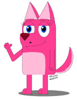 Pink Wolff. Bluey style.