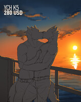 YCH [K5] Sunset Kiss - CLOSED