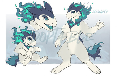 Protogen Adopt: Fae - Set Price (Closed) by CryptidCatCreations on